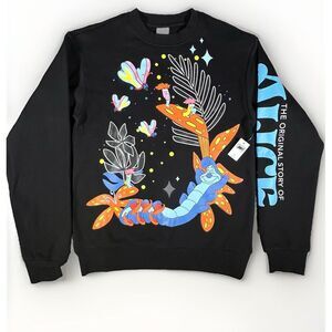 NWT Disney‎ Alice In Wonderland Vibrant Pullover Sweatshirt Unisex Size Small